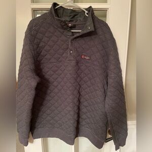 Ohio State Quilted Pullover Jacket - Charcoal Gray